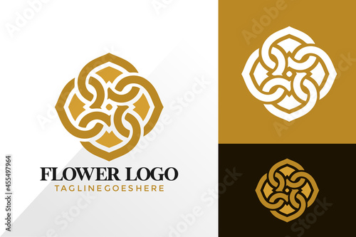 Flower Ornamental Logo Design, Abstract Logos Designs Concept for Template