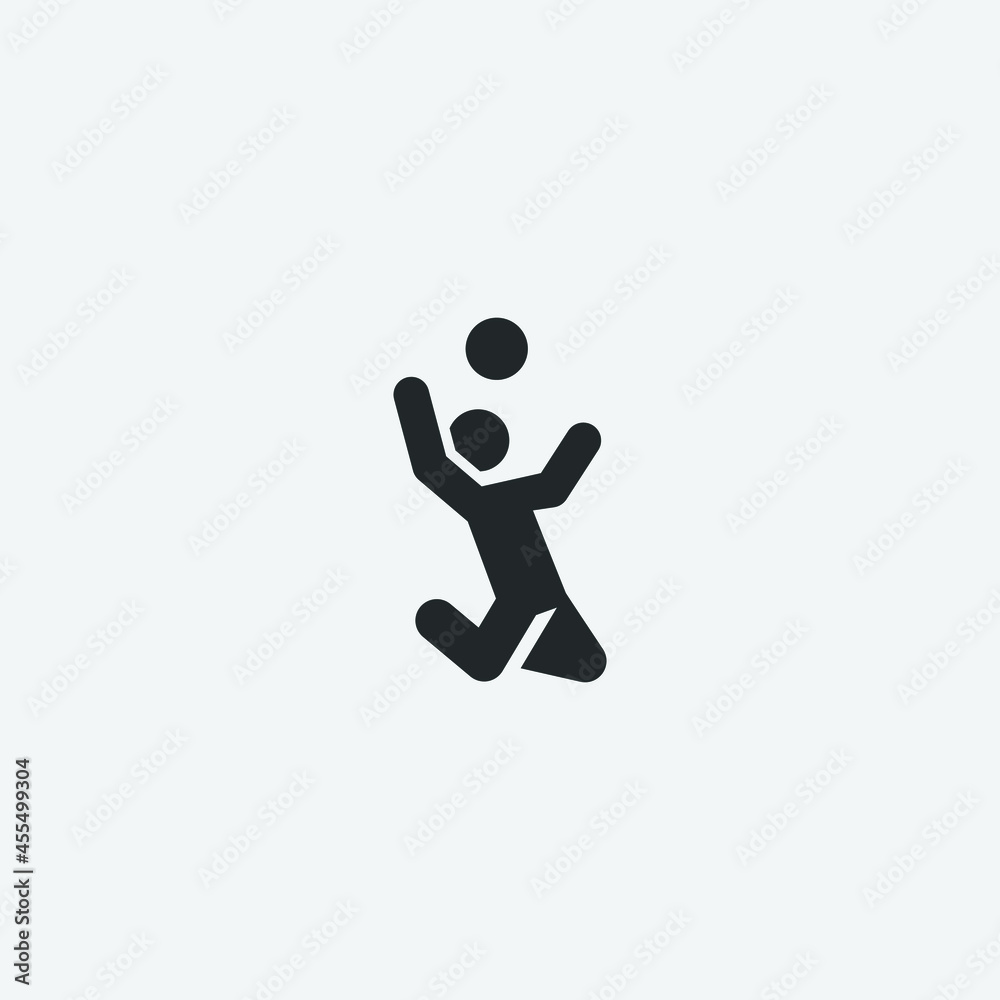 Football vector icon illustration sign