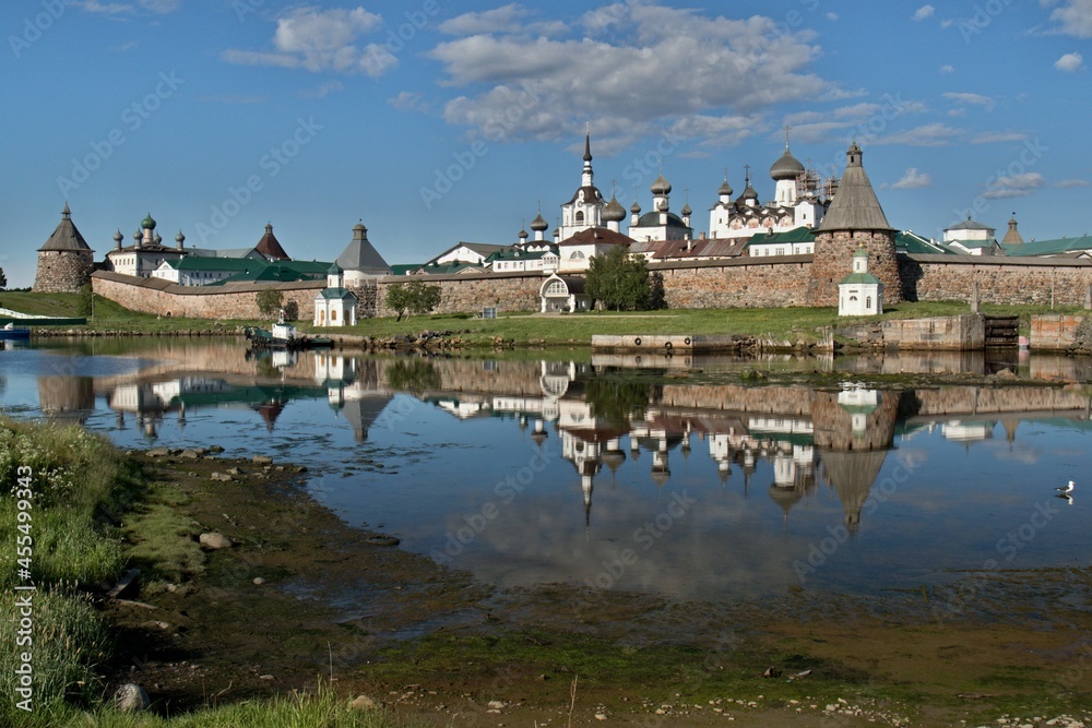 Russian Orthodox Monastery founded in the 15th century on Bolshoy Solovetsky Island. Russia. Russian Orthodox Monastery founded in the 15th century on Bolshoy Solovetsky Island. Russia.