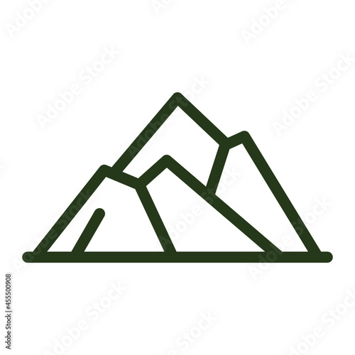 mountain outline icon