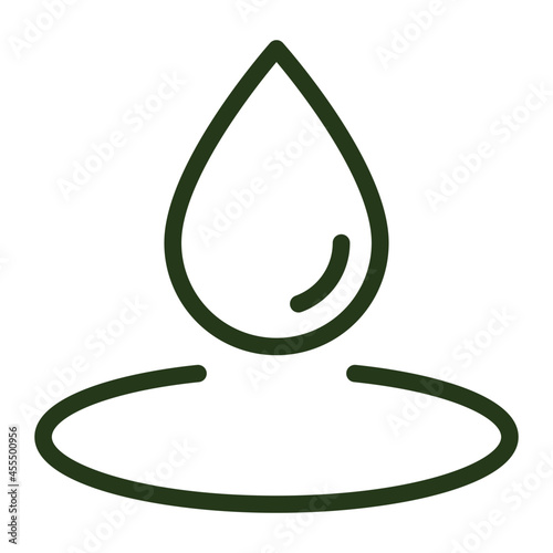 Raindrop line icon