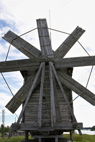 Wind Mill. Kizhi Pogost. Karelia. Russia.