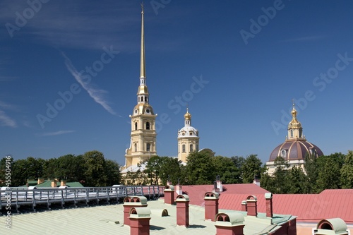 Peter and Paul Fortress and St. Peter and Paul's Cathedral.Petropavlovskaya Krepost. St.Petersburg. Russia. photo