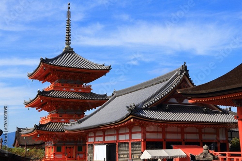 Japanese pagoda in Kyoto, Japan