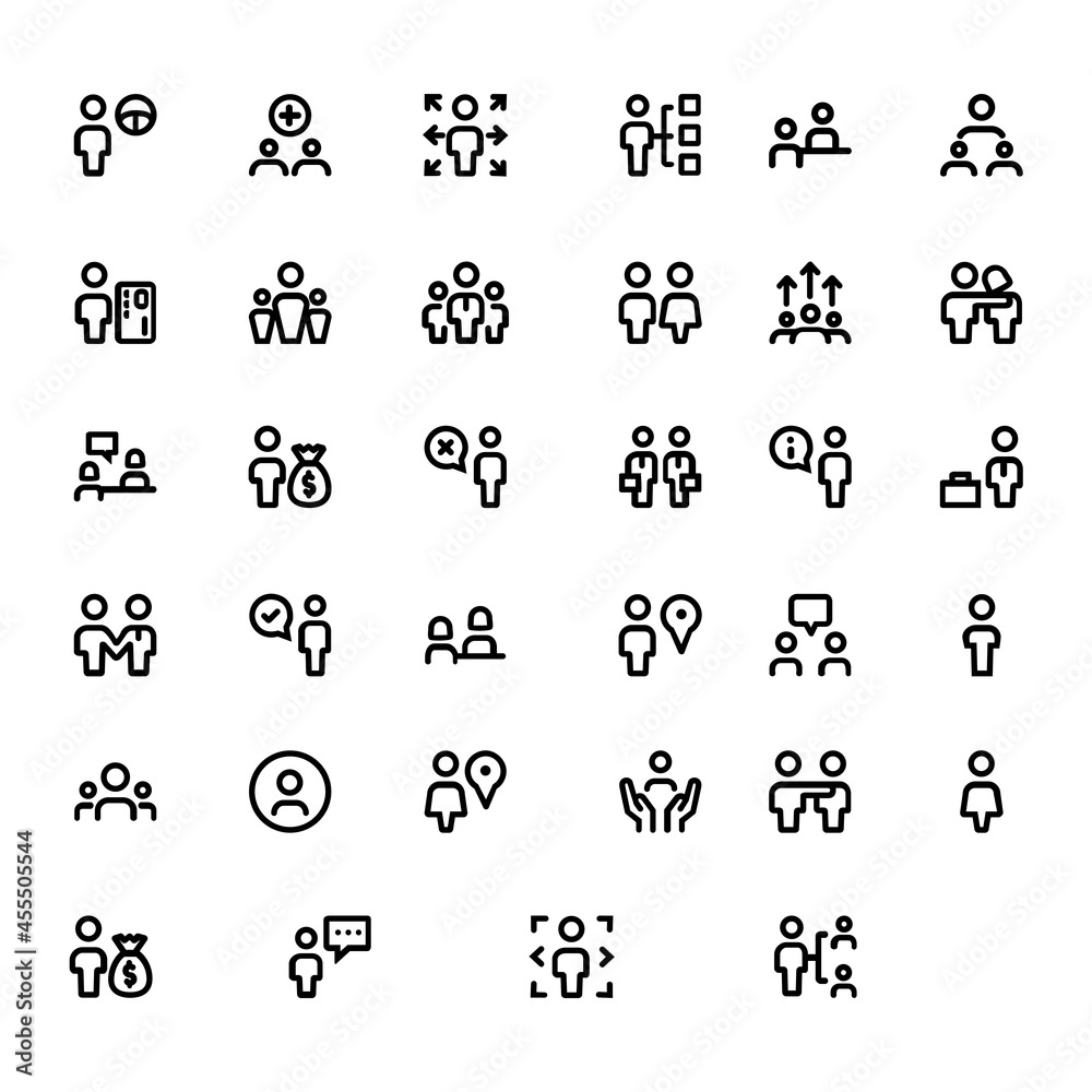 Business people icons collection Business people icons collection