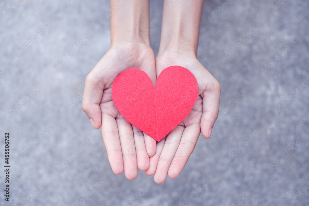 Children's hands holding love and charity concept illustration Children's hands holding love and charity concept illustration