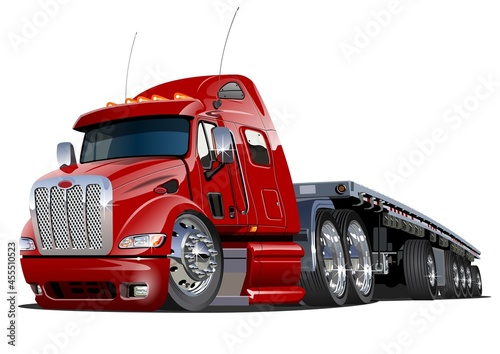 Cartoon oversize load transporter