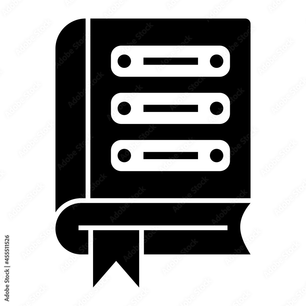 Vector Database Glyph Icon Design Vector Database Glyph Icon Design