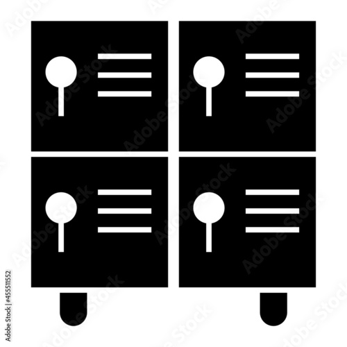  Vector Locker Glyph Icon Design