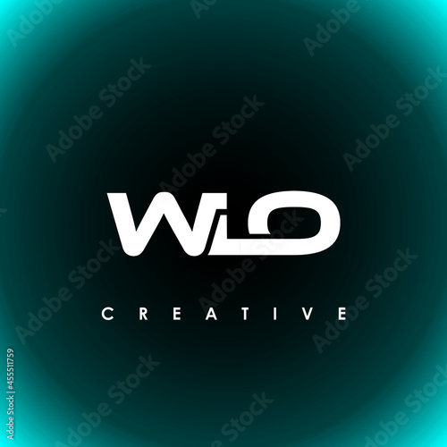 WLO Letter Initial Logo Design Template Vector Illustration