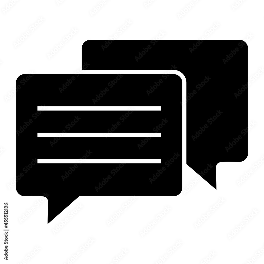 Vector Chat Glyph Icon Design Vector Chat Glyph Icon Design