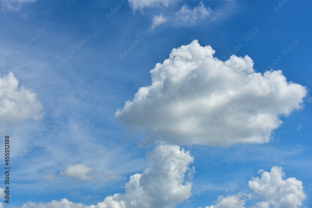 Beautiful white clouds on blue sky background. Beautiful white clouds on blue sky background.