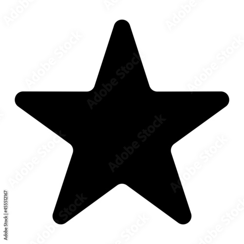 Vector Star Glyph Icon Design