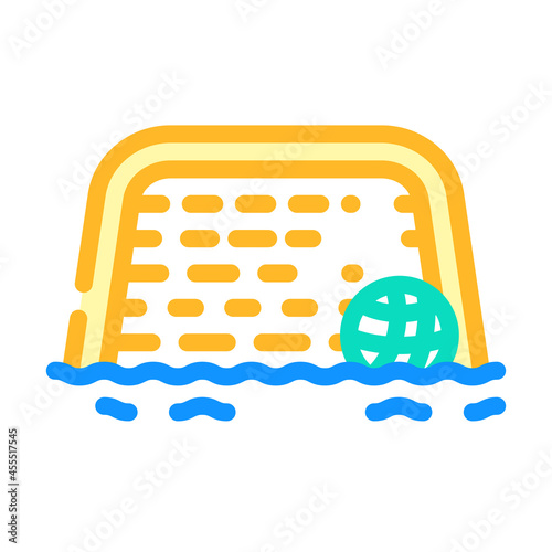 water polo color icon vector. water polo sign. isolated symbol illustration