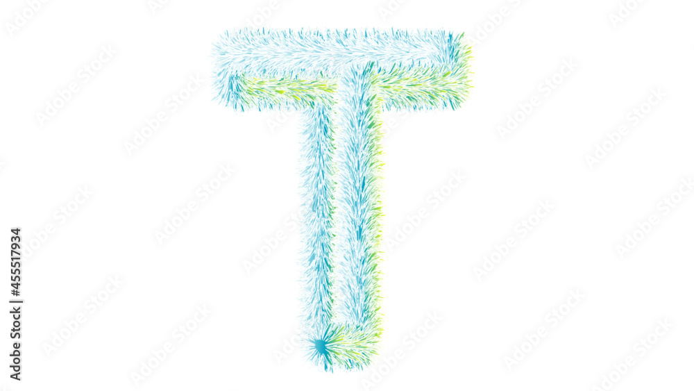 letter a from a grass isolated letter a from a grass isolated