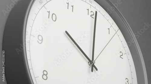 clock on black background