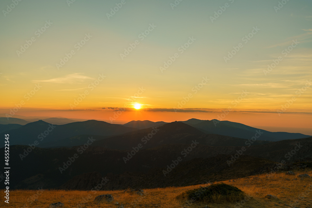 Obraz premium Vista panorámica de la sierra de Guadarrama