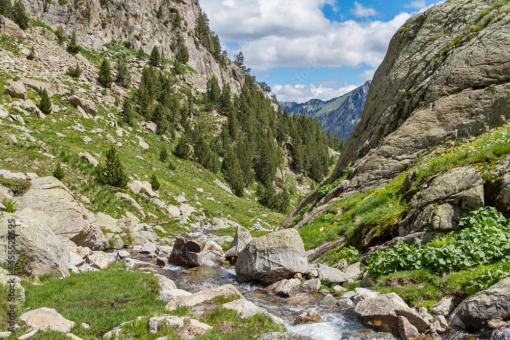 Colomers circus route in the Catalan Pyrenees, Spain