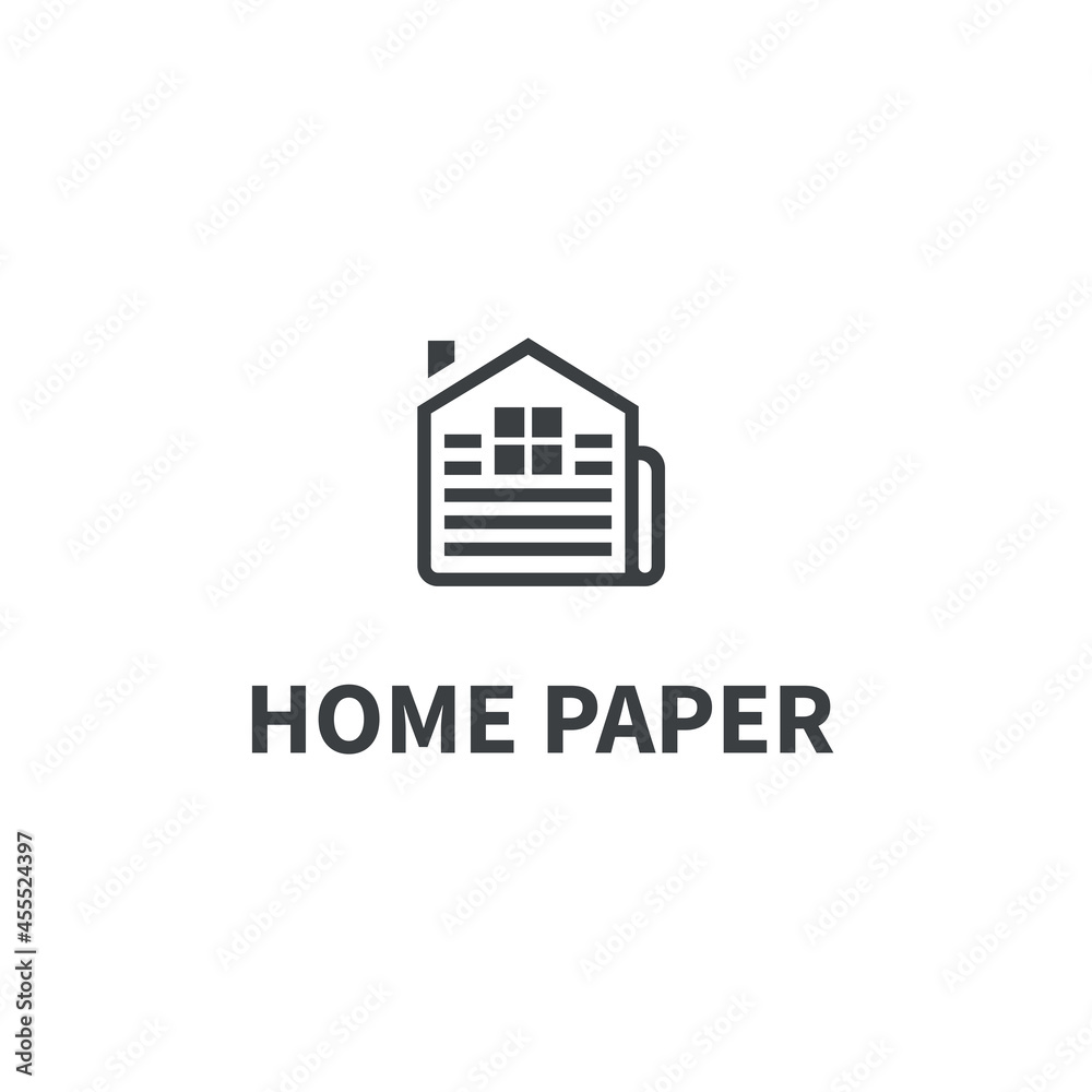 Newspaper logo, Home paper concept Template Design