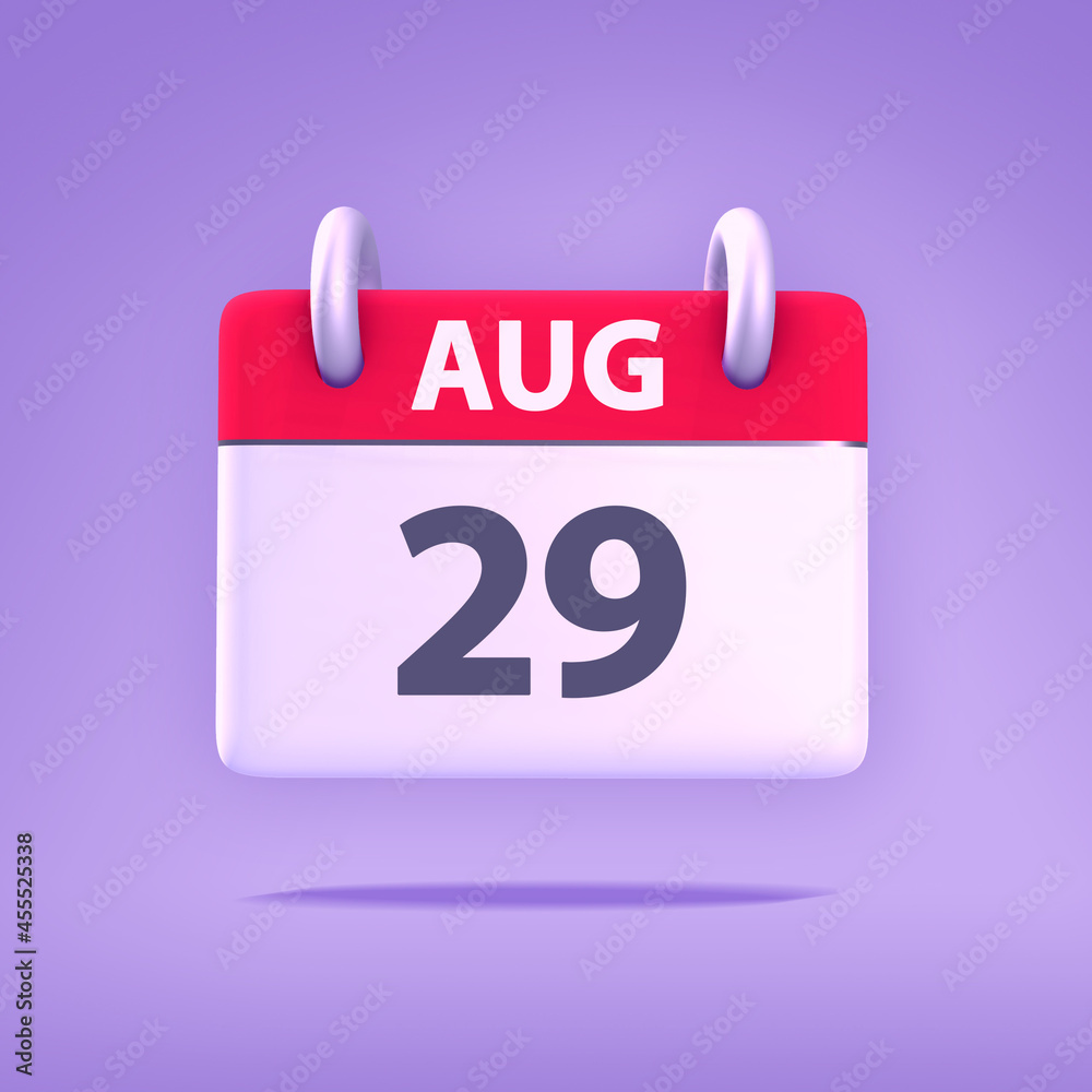 3D Calendar - August 29th 3D Calendar - August 29th