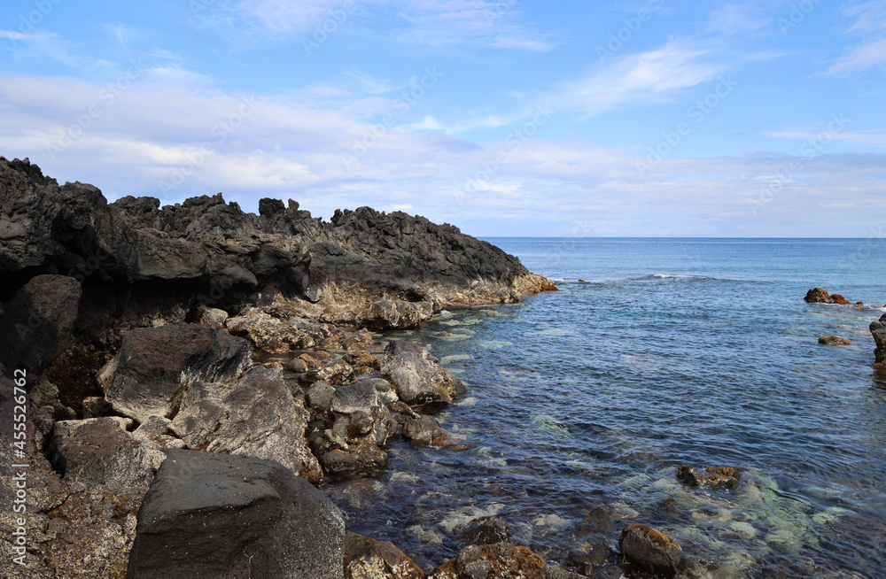 The stunning cliff of Ponta da Barca, Graciosa Island, Azores The stunning cliff of Ponta da Barca, Graciosa Island, Azores