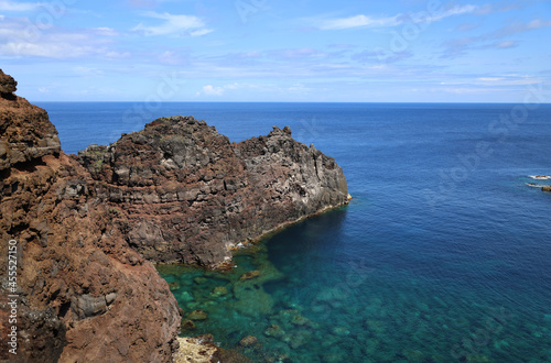 The stunning cliff of Ponta da Barca, Graciosa Island, Azores photo