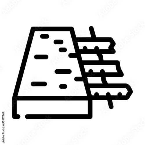 reinforced concrete floor line icon vector. reinforced concrete floor sign. isolated contour symbol black illustration