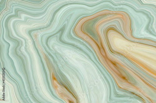 Marble ink colorful. green - blue marble pattern texture abstract background. can be used for background or wallpaper