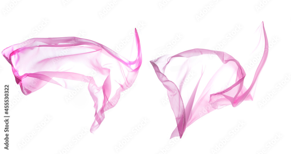 Smooth elegant transparent pink cloth