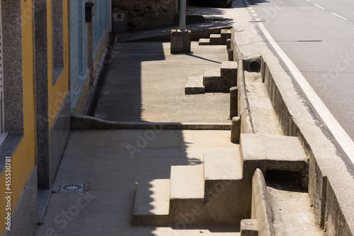 Small staircase to enter the house