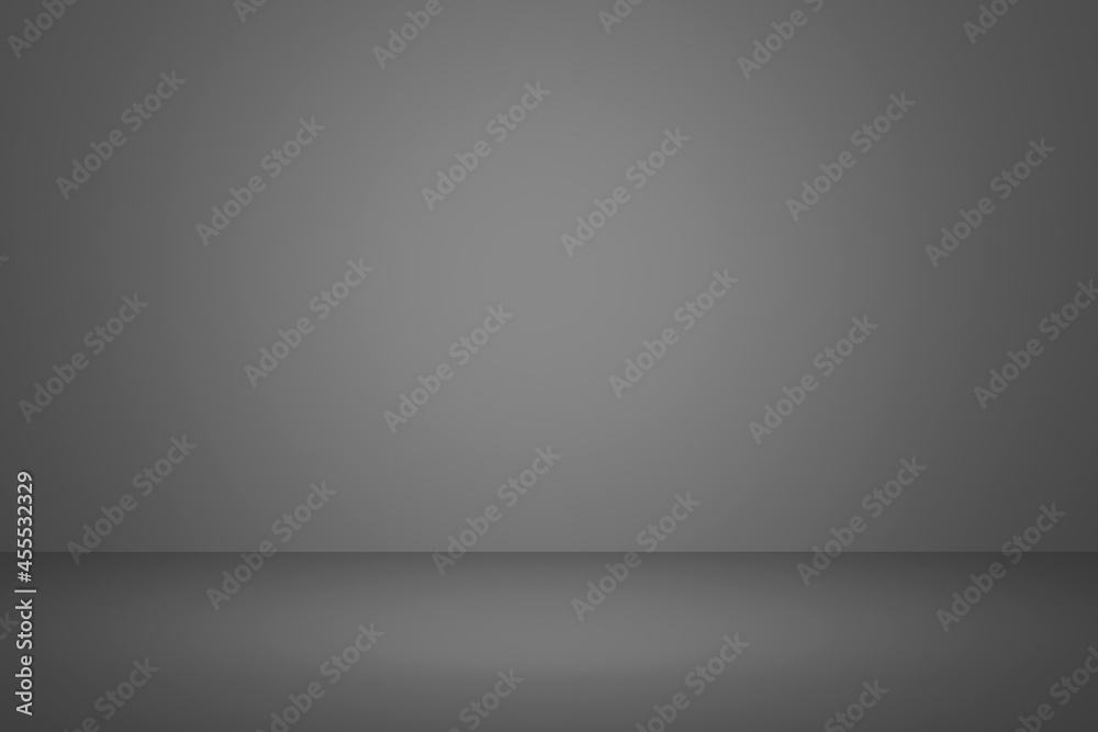 Abstract pastel gray color and gradient white light background in