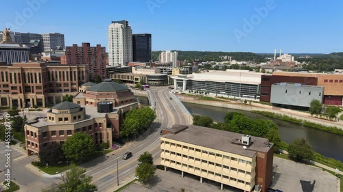 Aerial view of Rochester Minnesota downtown photo