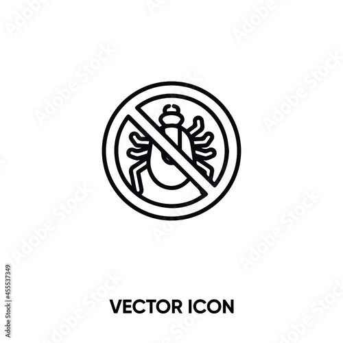 Anti fleaa vector icon. Modern, simple flat vector illustration for website or mobile app.Flea symbol, logo illustration. Pixel perfect vector graphics	