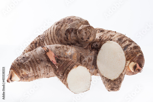 Malanga Edible Tuber - Root Of The Plant Called Colocasia Esculenta photo