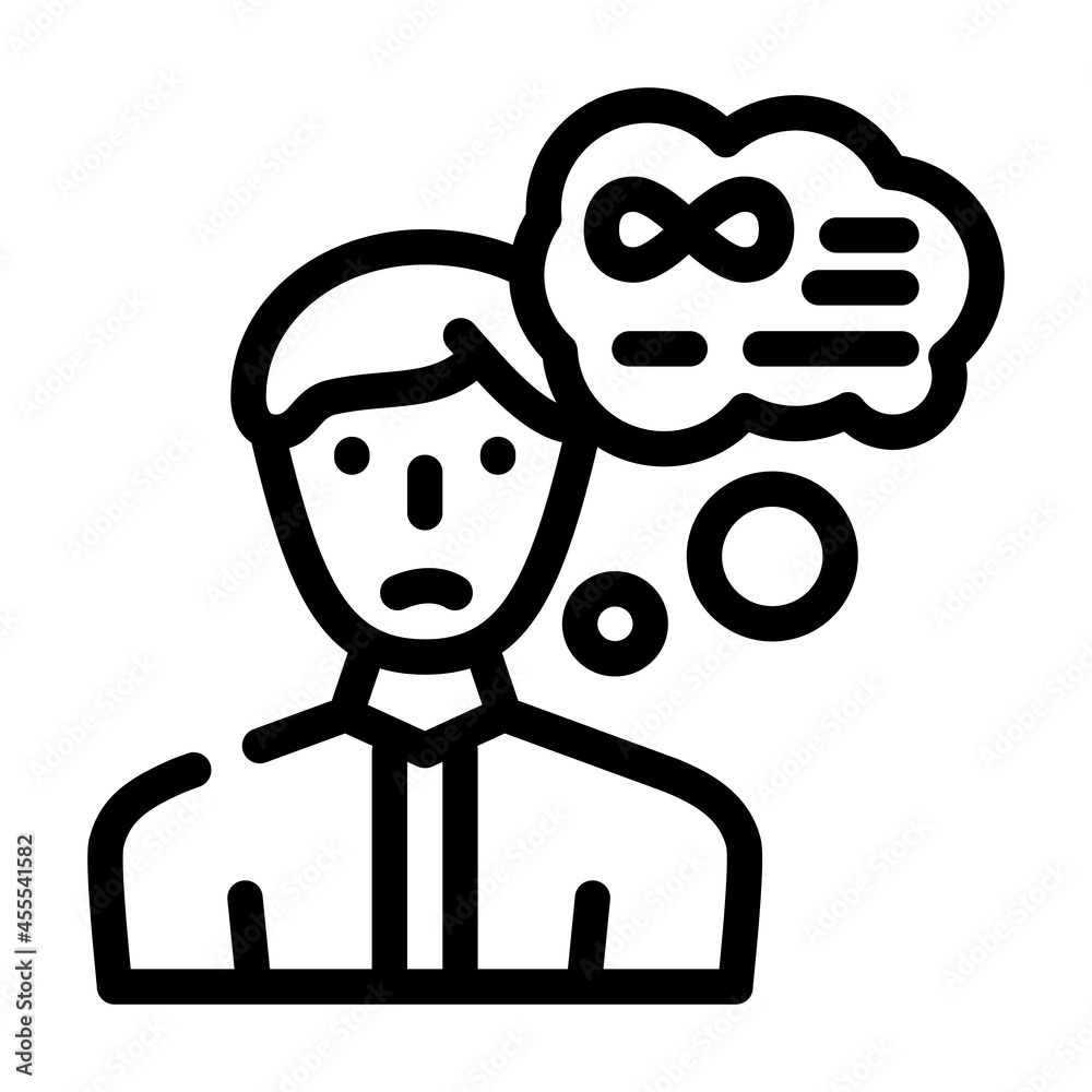 middle ages crisis man line icon vector. middle ages crisis man sign. isolated contour symbol black illustration middle ages crisis man line icon vector. middle ages crisis man sign. isolated contour symbol black illustration