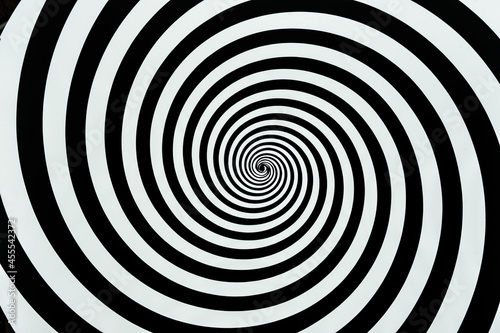 Hypnosis visualisation conept endless spiral photo