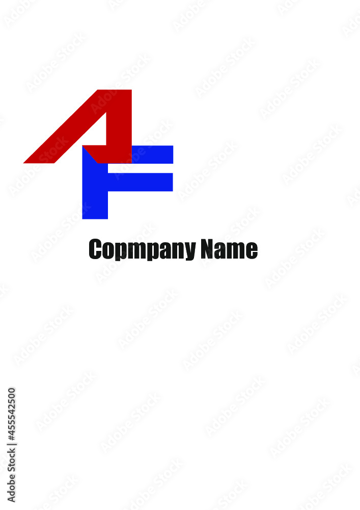 AF,FA,A,F abstract logo letters monograms. AF,FA,A,F abstract logo letters monograms.
