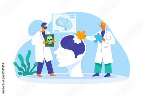 Brain doctor vector illustration concept 