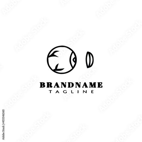eye doctor logo cartoon icon design template black isolated cute illustration