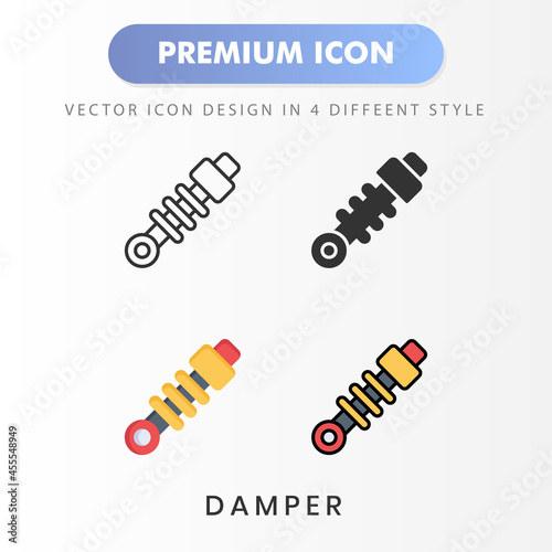 damper icon for your website design, logo, app, UI. Vector graphics illustration and editable stroke.