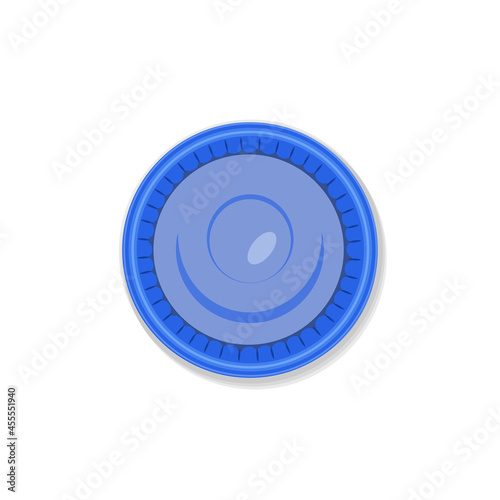Blue isolated condom vector on white background.