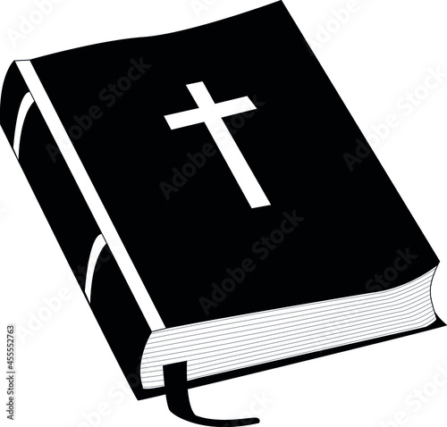 bible icon, isolated book vector