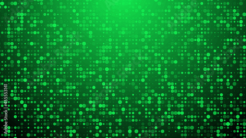 Fototapeta Naklejka Na Ścianę i Meble -  Abstract dot green pattern gradient texture technology background.
