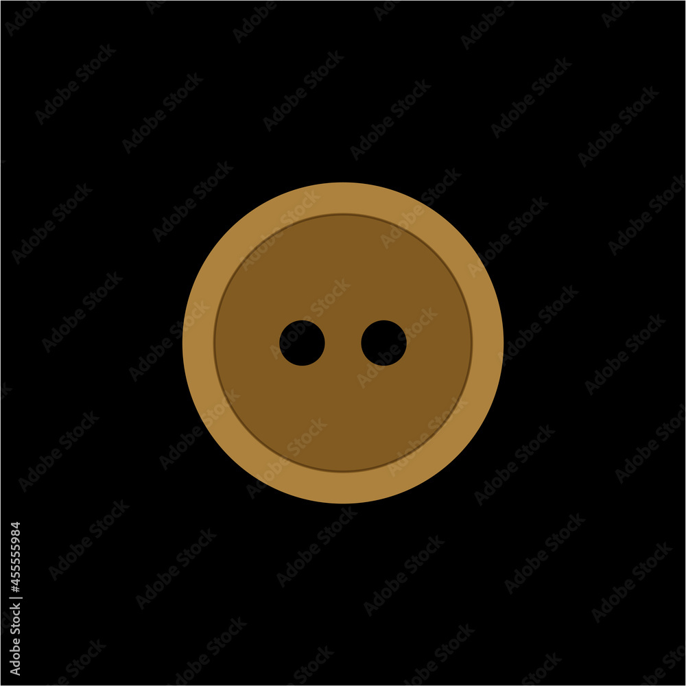 Fototapeta premium Isolated suit Button vector icon.