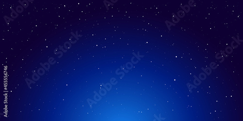 Night starry sky. Stars and stardust in deep universe. Astrology background. Vector illustration.