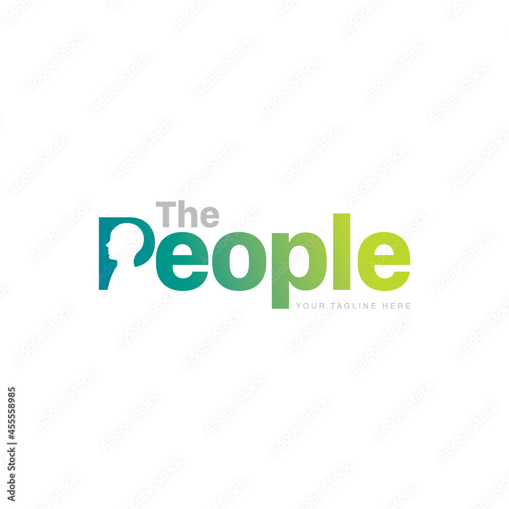 People logo symbol icon concept
