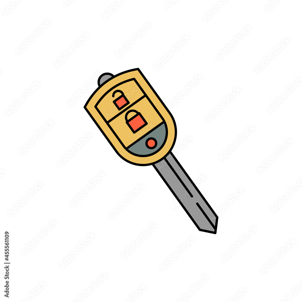 key, open, security line icon colored. element of car repair illustration icons. Signs, symbols can be used for web, logo, mobile app, UI, UX key, open, security line icon colored. element of car repair illustration icons. Signs, symbols can be used for web, logo, mobile app, UI, UX