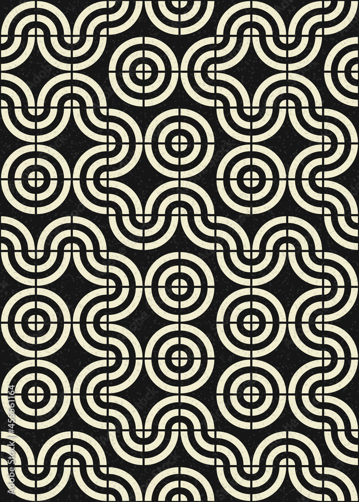 Obraz premium Abstract Geometric Pattern generative computational art illustration