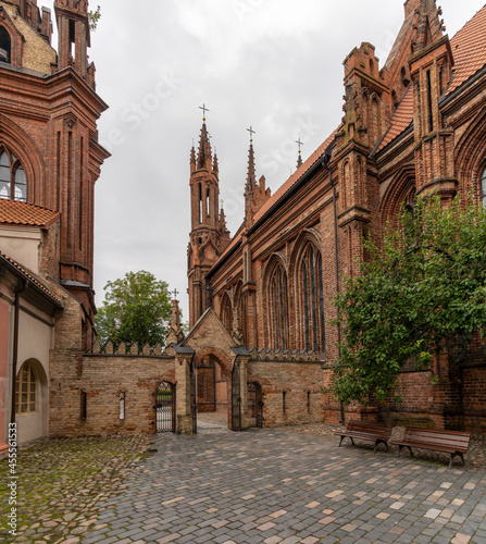 view of the Church of Saint Anne in Vilnius photo