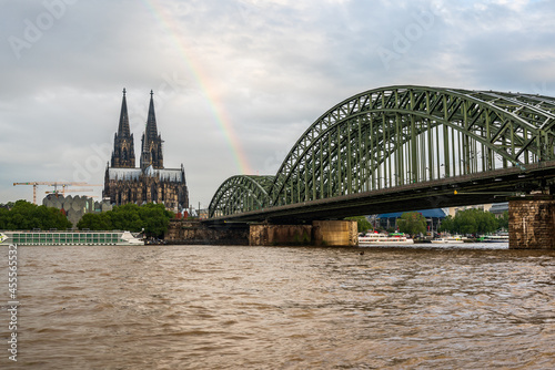 rainbow over Cologne Cathedral, Germany © Bernhard